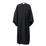 ράσο ιερέα ραμμένο σε μαροκέν ύφασμα μαύρου χρώματος