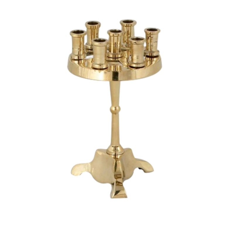 Κηροπήγιο Επτάκερο Μπρούτζινο 12εκ.