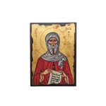 Εικόνα Άγιος Αντώνιος Μεταξοτυπία σε καμβά