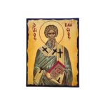 Εικόνα Άγιος Βλάσιος ξύλινη με παλαίωση