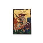 Εικόνα Άγιος Γεώργιος Μεταξοτυπία σε καμβά