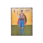 Εικόνα Άγιος Εμμανουήλ ξύλινη με παλαίωση