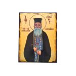 Εικόνα Άγιος Ευμένιος Σαριδάκης ξύλινη με παλαίωση