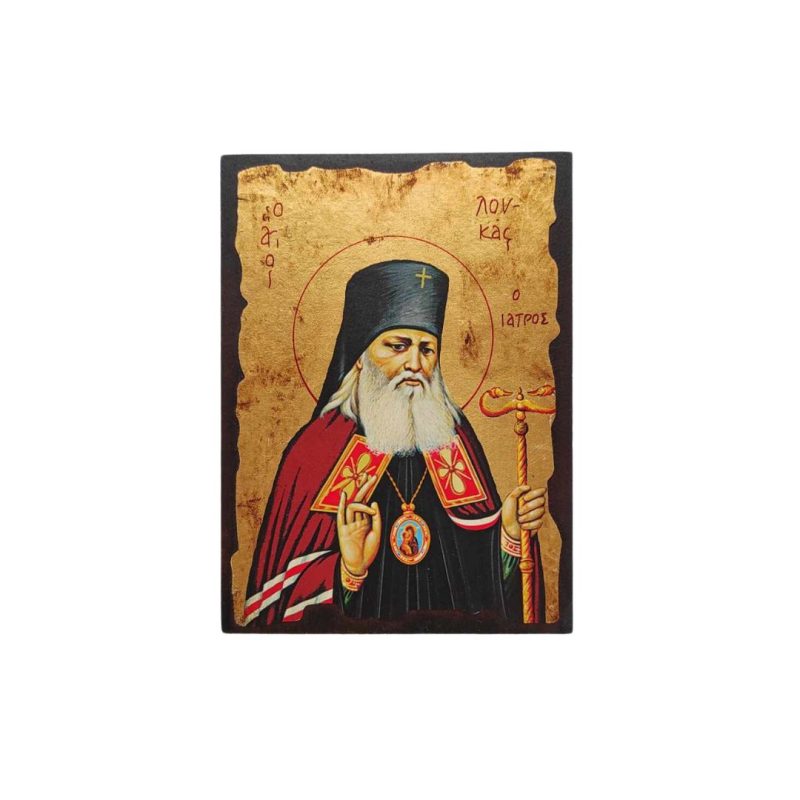 Εικόνα Άγιος Λουκάς Μεταξοτυπία σε καμβά