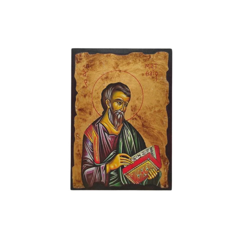 Εικόνα Άγιος Ματθαίος Μεταξοτυπία σε καμβά
