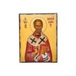 Εικόνα Άγιος Νικόλαος ξύλινη με παλαίωση