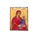 Εικόνα Αγία Άννα ξύλινη με παλαίωση