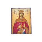 Εικόνα Αγία Ειρήνη ξύλινη με παλαίωση