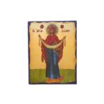 Εικόνα Αγία Ζώνη ξύλινη με παλαίωση