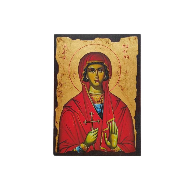 Εικόνα Αγία Μαρίνα Μεταξοτυπία σε καμβά