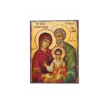 Εικόνα Αγία Οικογένεια ξύλινη με παλαίωση