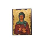 Εικόνα Αγία Παρασκευή Μεταξοτυπία σε καμβά