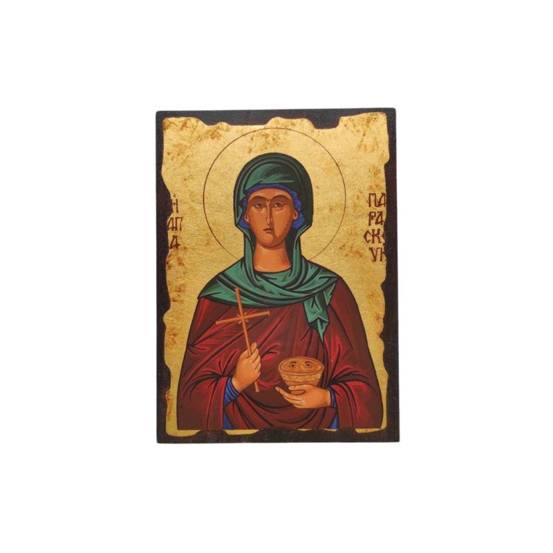 Εικόνα Αγία Παρασκευή Μεταξοτυπία σε καμβά