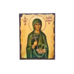 Εικόνα Αγία Παρασκευή ξύλινη με παλαίωση