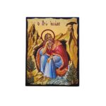 Εικόνα Προφήτης Ηλίας ξύλινη με παλαίωση