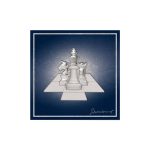 Ασημένιο Διακοσμητικό ΣΚΑΚΙ