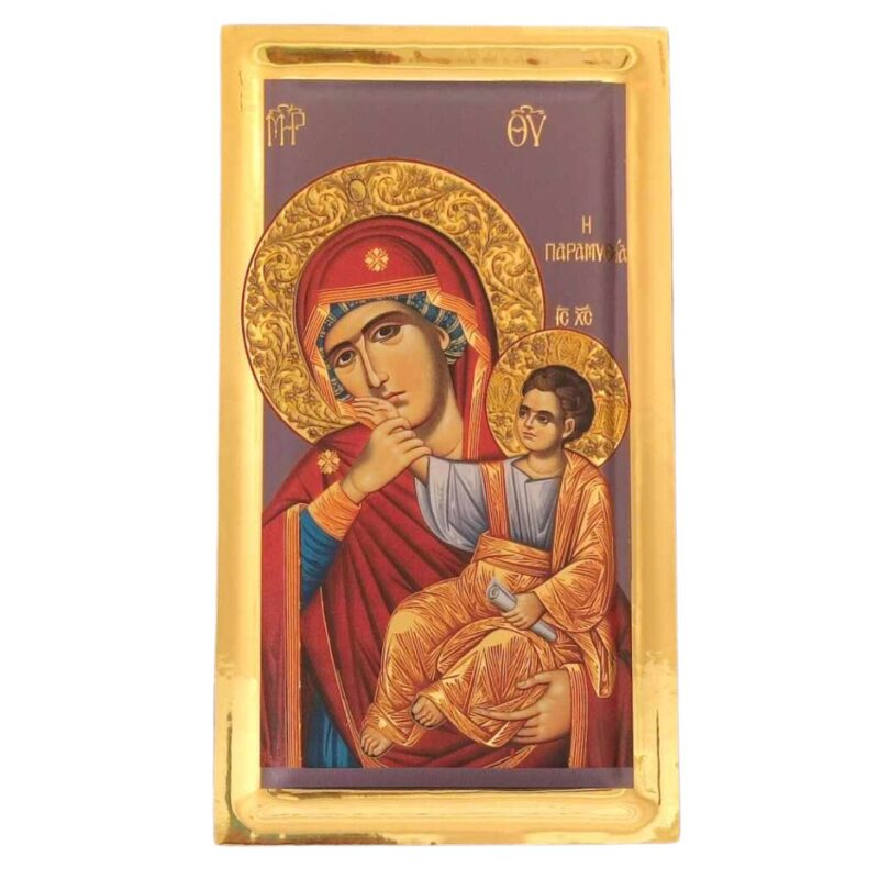 Εικόνα Παναγία Παραμυθία όψης στιλβωτού