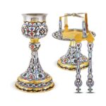 σετ δισκοποτηρο αγιορείτικο σμαλτο