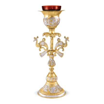 ακοίμητο καντήλι αγίας τράπεζας παγώνι