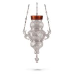 καντήλι εκκλησίας κρεμαστό ασημί