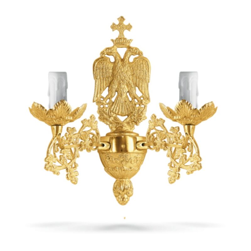 απλίκα μπρούτζινη δίφωτη